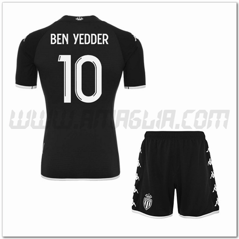 Kit Maglia BEN YEDDER #10 AS Monaco Bambino Seconda 2022 2023