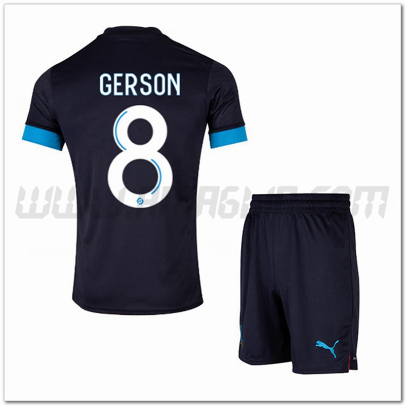 Kit Maglia GERSON #8 Marsiglia OM Bambino Seconda 2022 2023