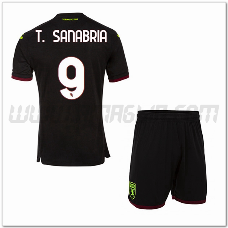 Kit Maglia T.-SANABRIA #9 Torino Bambino Terza 2022 2023