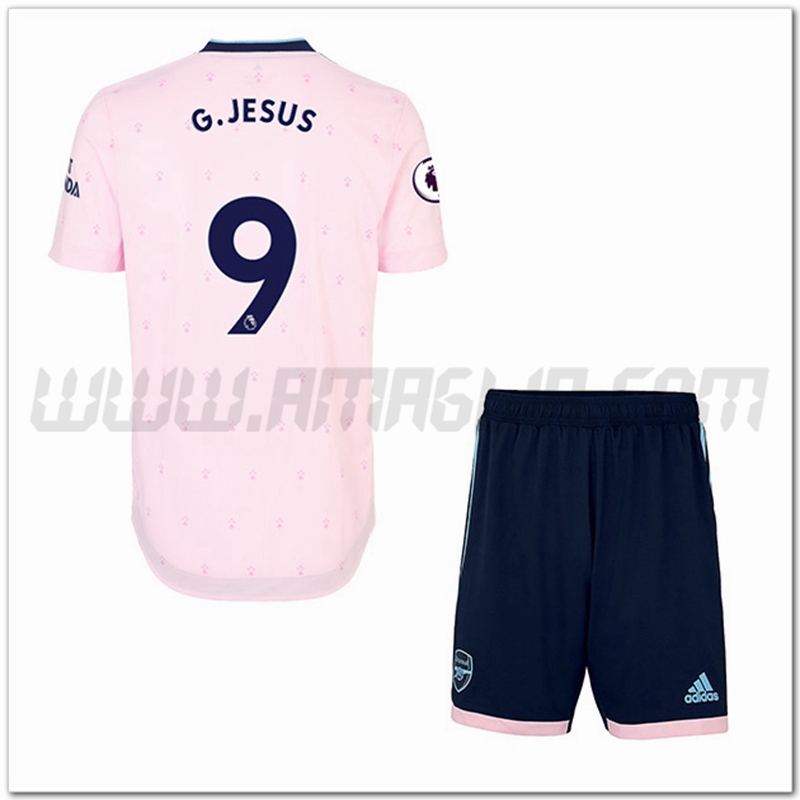 Kit Maglia G.JESUS #9 Arsenal Bambino Terza 2022 2023