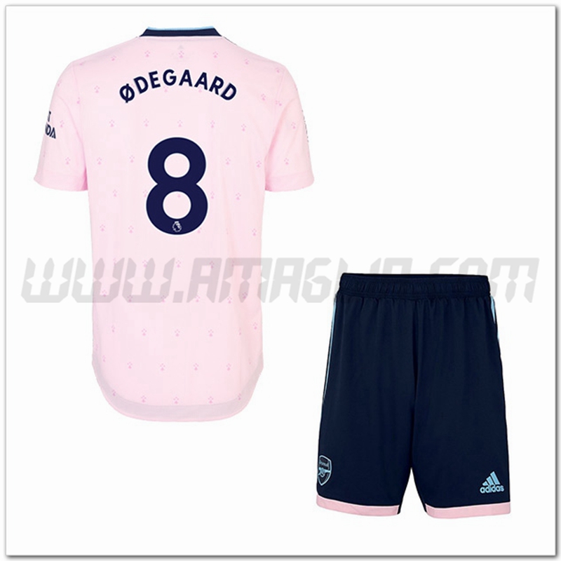 Kit Maglia ODEGAARD #8 Arsenal Bambino Terza 2022 2023