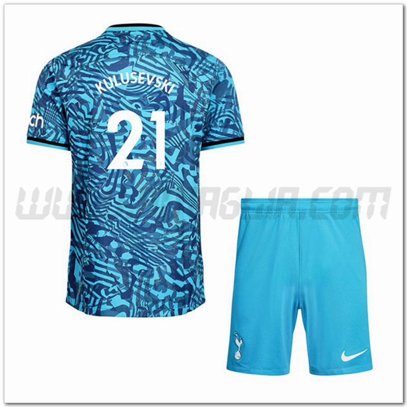 Kit Maglia KULUSEVSKI #21 Tottenham Hotspur Bambino Terza 2022 2023