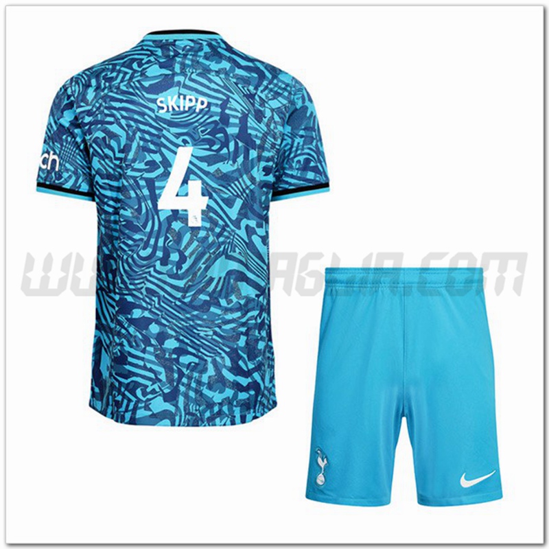 Kit Maglia SKIPP #4 Tottenham Hotspur Bambino Terza 2022 2023