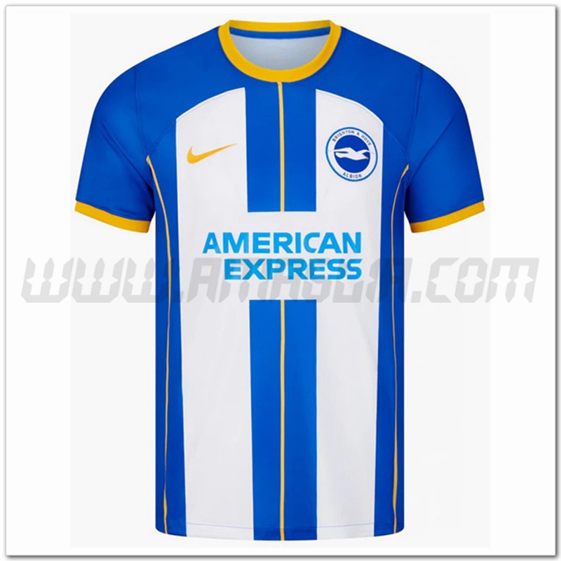Brighton Prima Nuovo Maglia 2022 2023 Blu Bianco