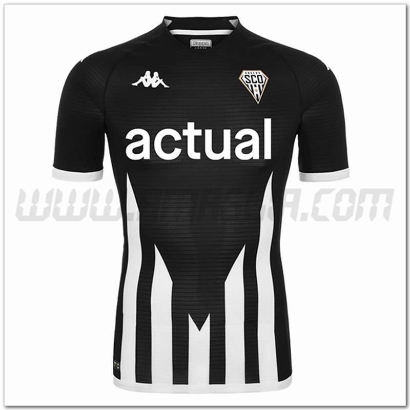 Angers SCO Prima Nuovo Maglia 2022 2023 Nero Bianco