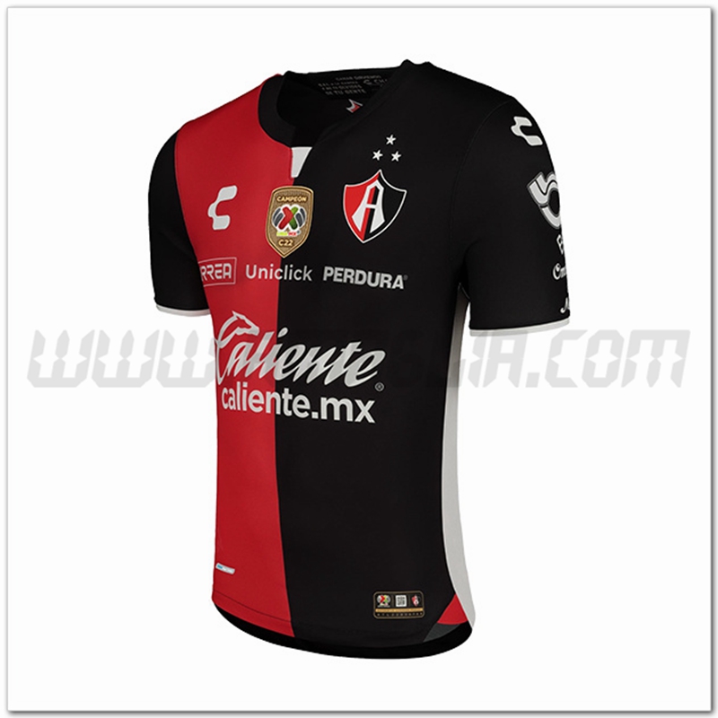 Club Atlas Prima Nuovo Maglia 2022 2023 Nero Rosso