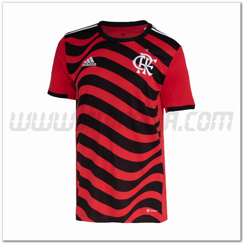 Flamengo Terza Nuovo Maglia 2022 2023 Rosso Nero