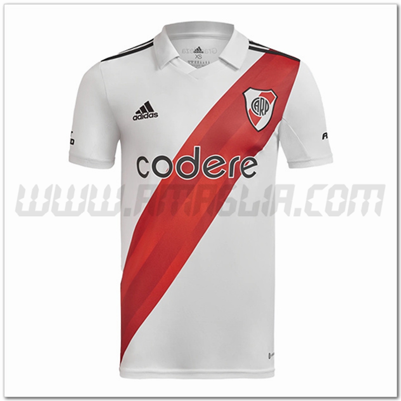 River Plate Prima Nuovo Maglia 2022 2023 Rosso Bianco