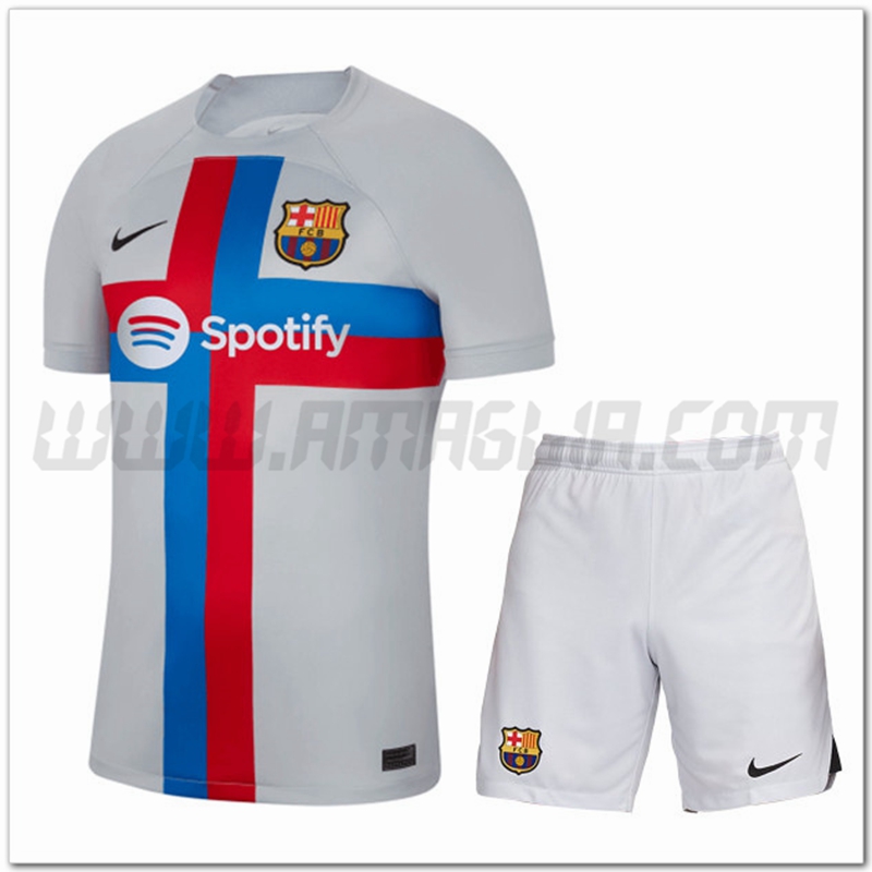 Kit Maglia FC Barcellona Terza + Pantaloncini 2022 2023