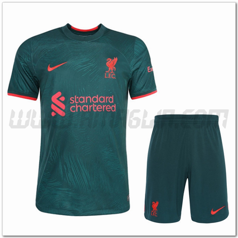 Kit Maglia FC Liverpool Terza + Pantaloncini 2022 2023