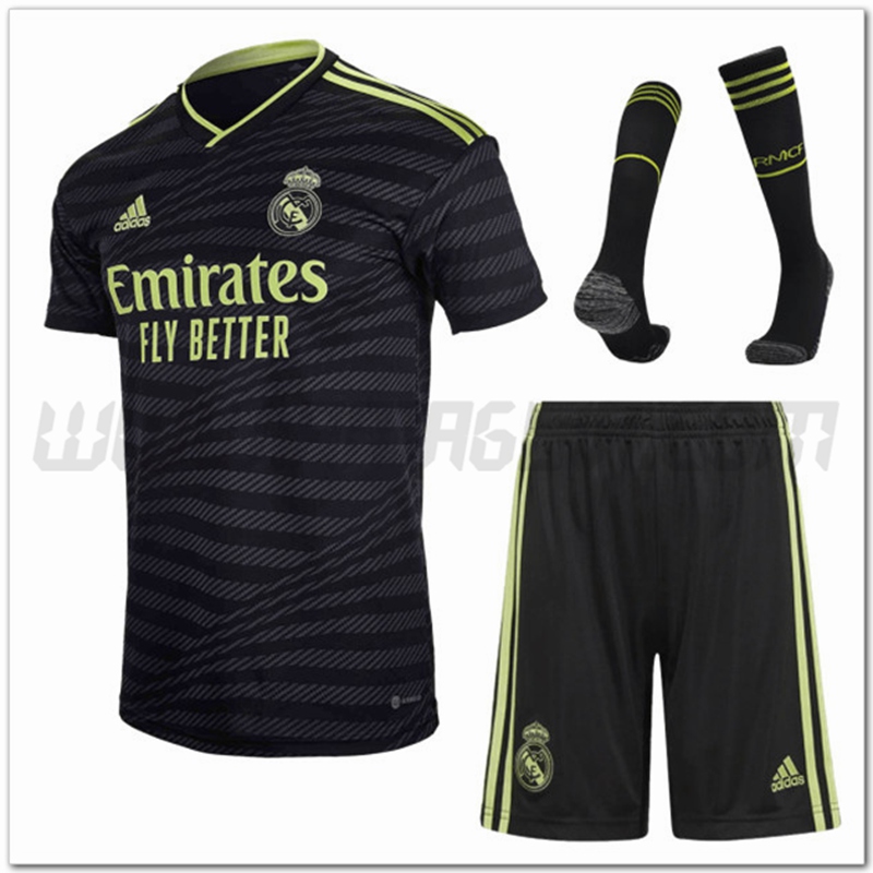 Kit Maglia Real Madrid Terza (Pantaloncini + Calzini) 2022 2023