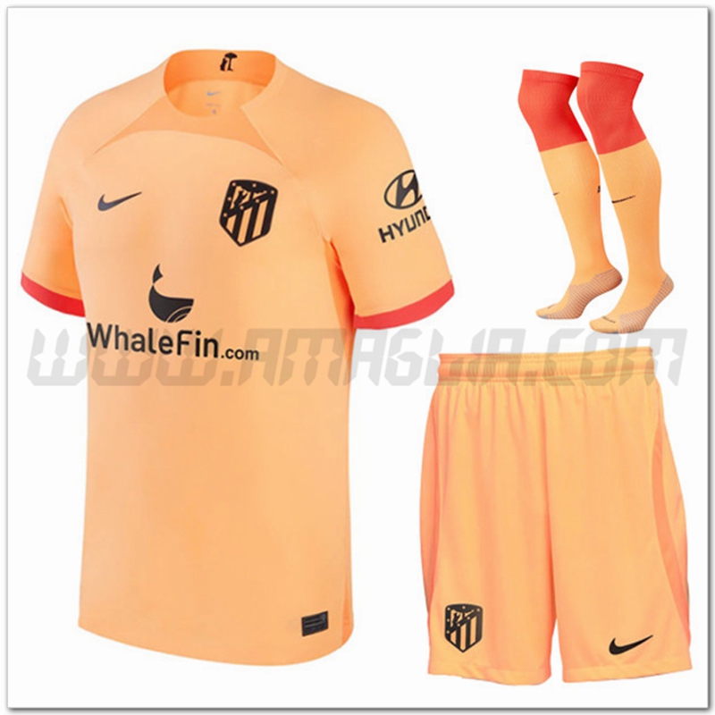 Kit Maglia Atletico Madrid Terza (Pantaloncini + Calzini) 2022 2023