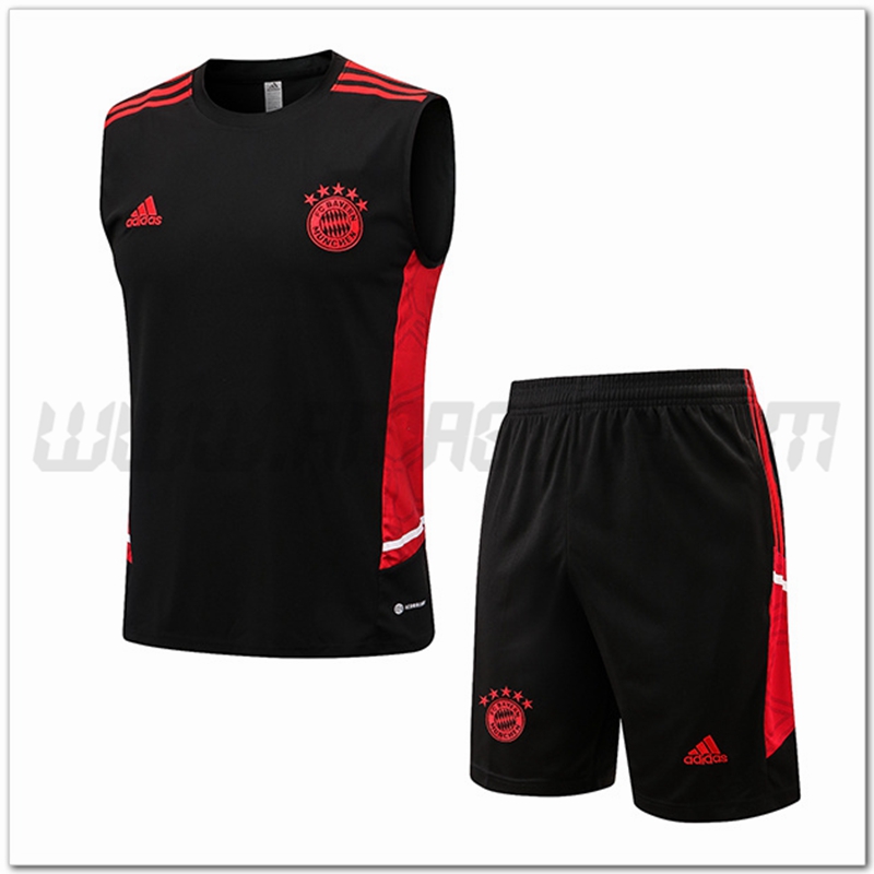 Canotta da Allenamento Bayern Monaco + Pantaloncini Nero 2022 2023