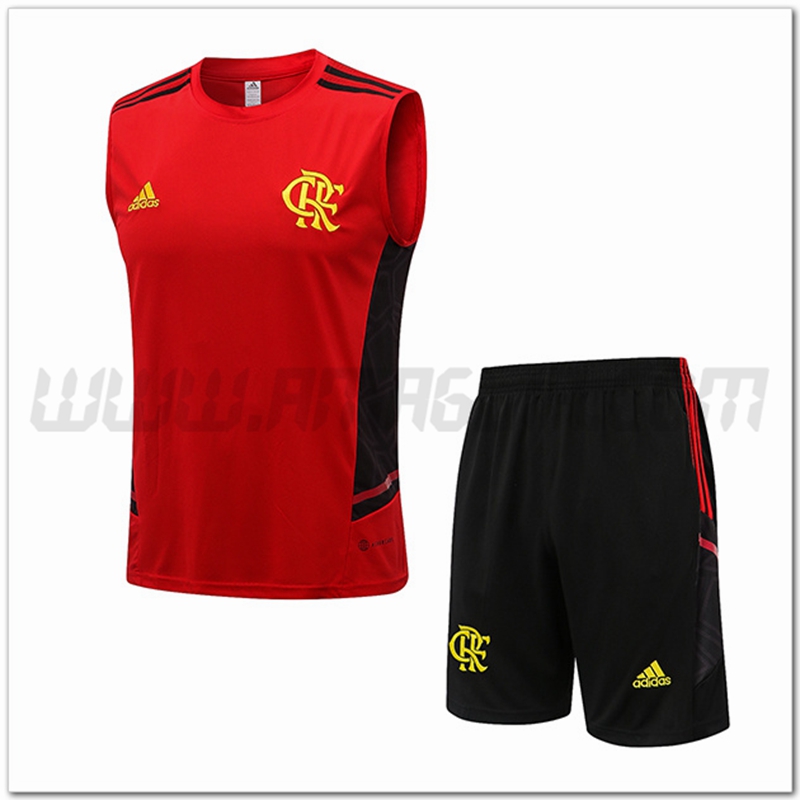 Canotta da Allenamento Flamenco + Pantaloncini Rosso 2022 2023