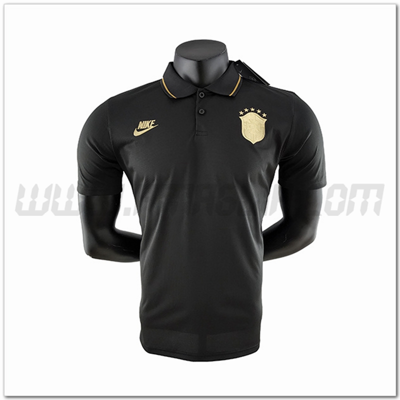 Maglia Polo Brasile NIKE Nero 2022 2023
