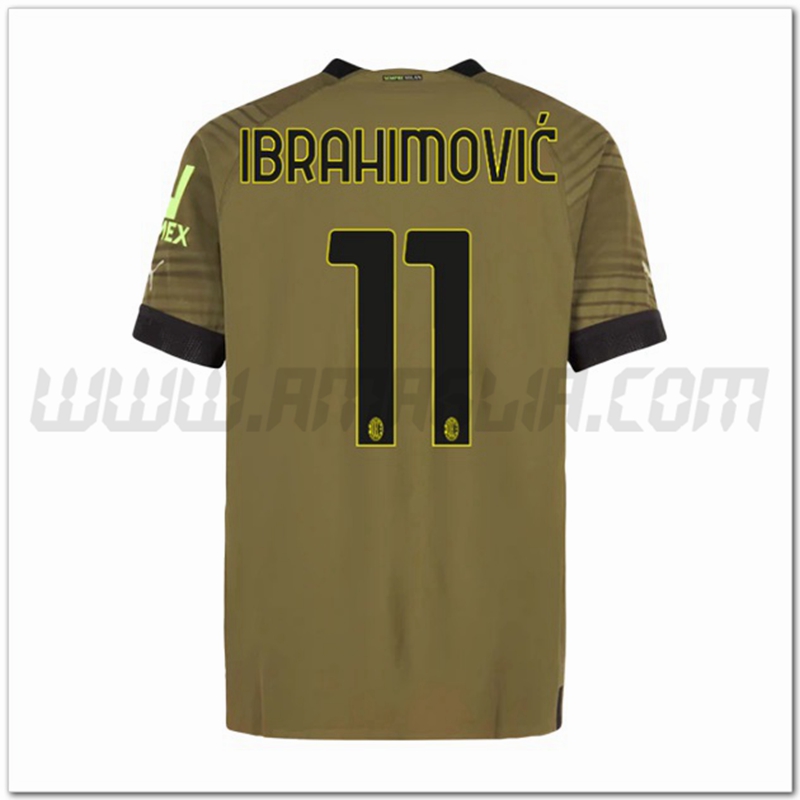 Terza Maglia IBRAHIMOVI鑶?#11 AC Milan 2022 2023