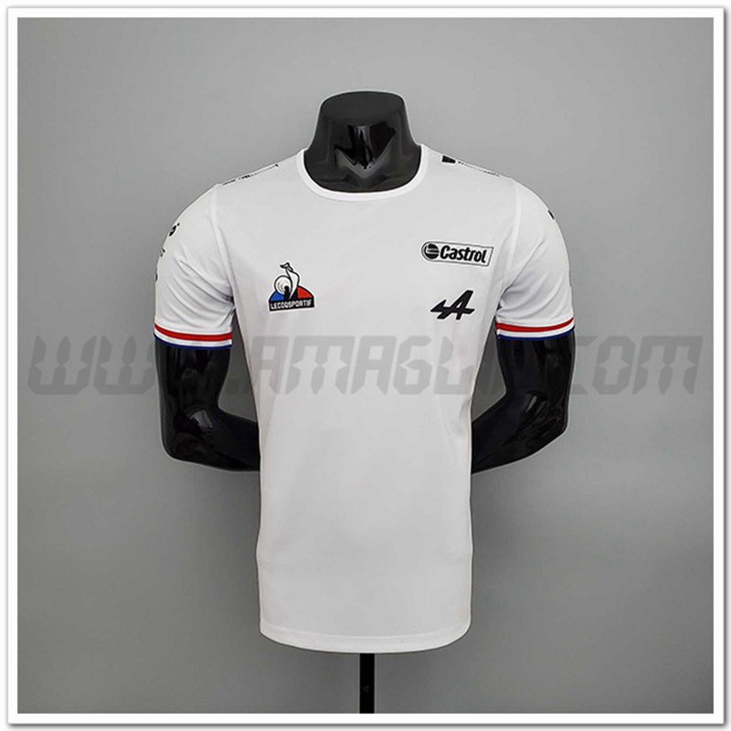 Maglietta F1 Alpine Racing Team Bianco 2022