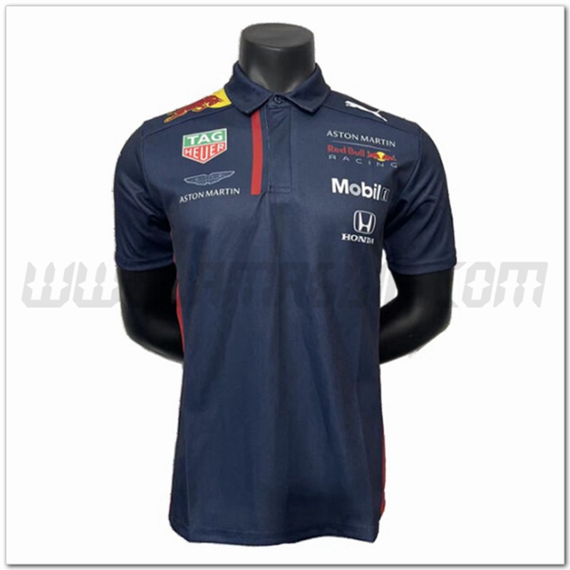 Maglia Polo F1 RedBull Racing Team Blu Scuro 2022