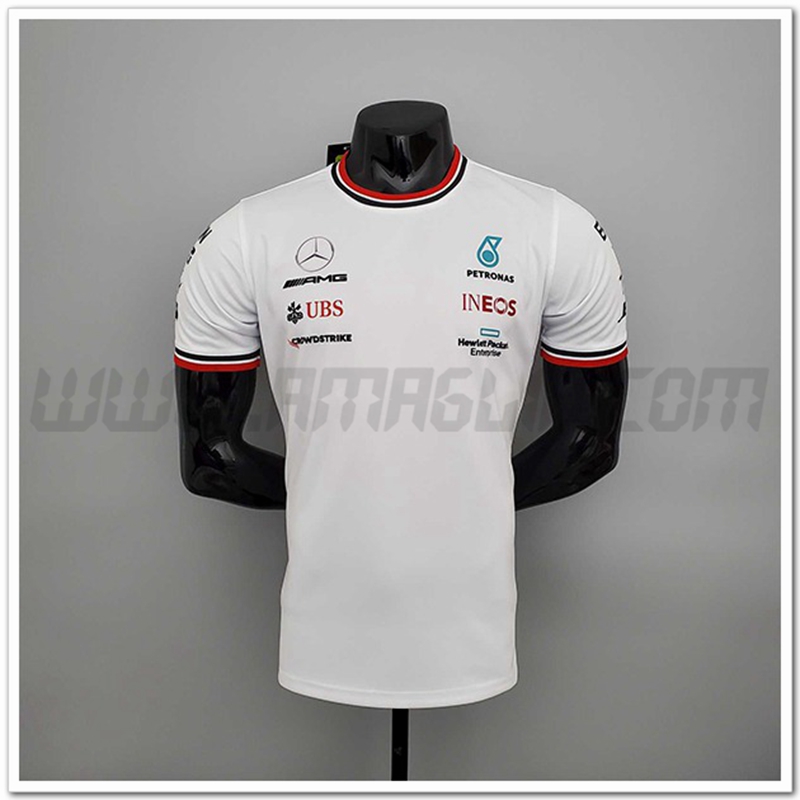 Maglietta F1 Mercedes Benz Team Bianco 2022