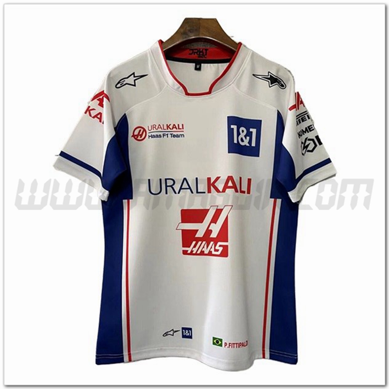 Maglietta F1 Haas Team Bianco 2022