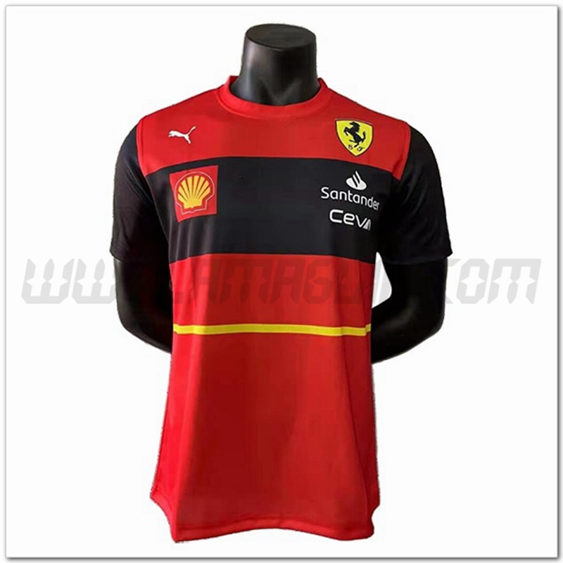 Maglietta F1 Scuderia Ferrari Team Rosso 2022