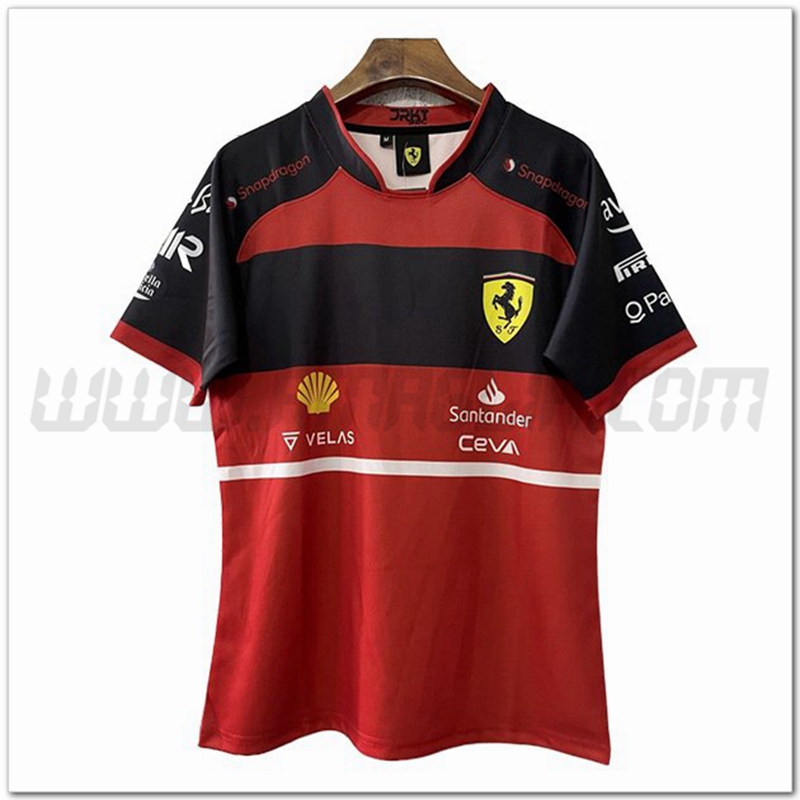 Maglietta F1 Scuderia Ferrari Team Rosso 2022