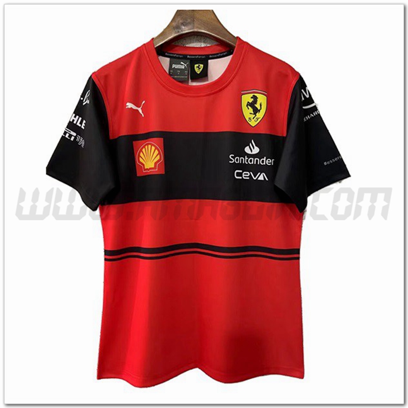 Maglietta F1 Scuderia Ferrari Team Rosso 2022