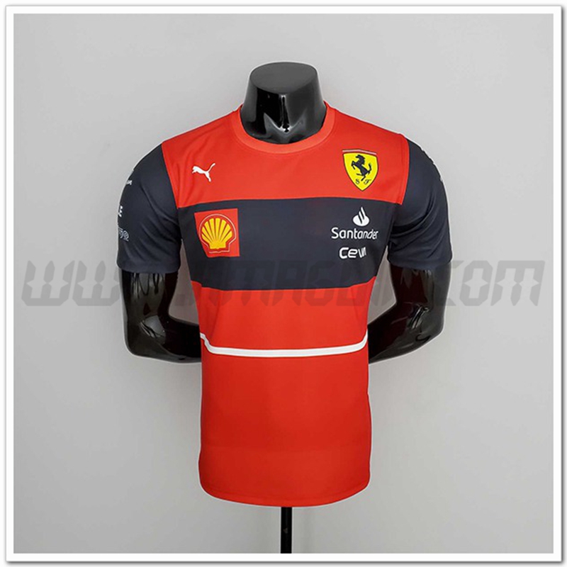 Maglietta F1 Scuderia Ferrari Team Rosso 2022