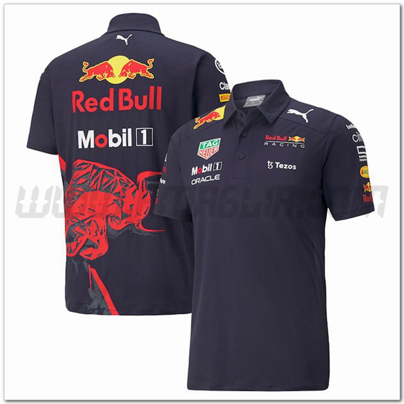 Maglia Polo F1 RedBull Racing Team Blu Scuro 2022