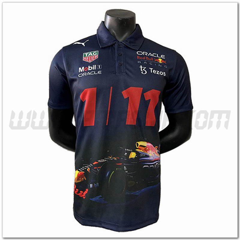 Maglia Polo F1 RedBull Racing Team Blu Scuro 2022
