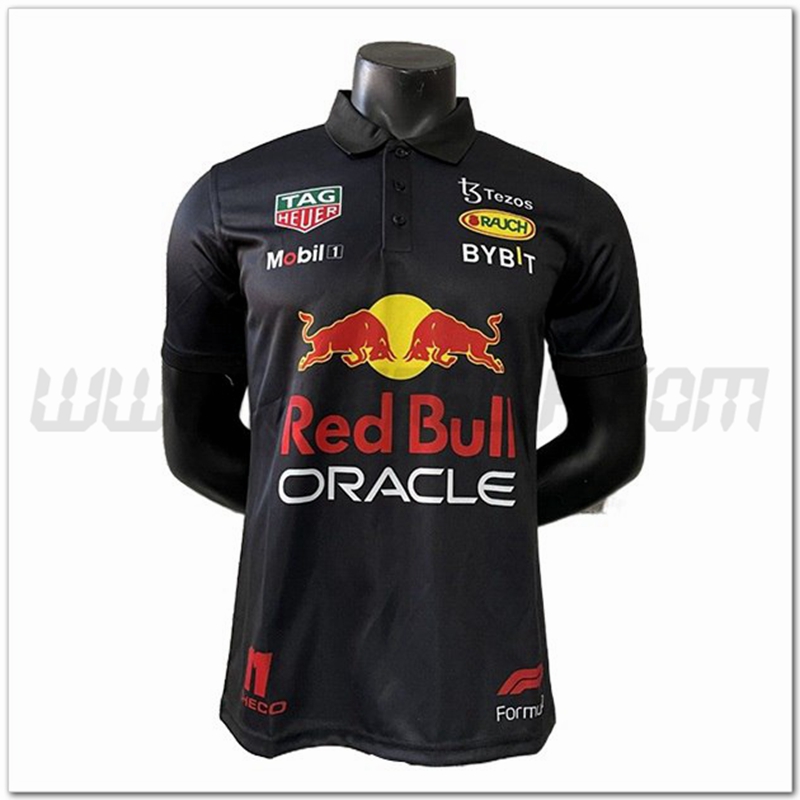 Maglia Polo F1 RedBull Racing Team Nero 2022