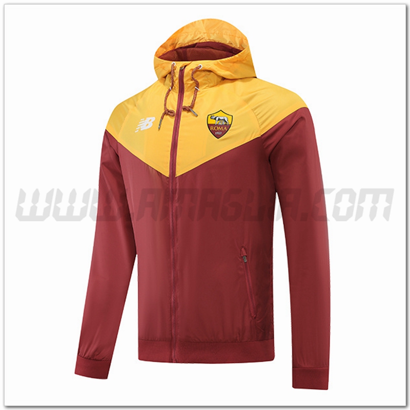 Giacca a Vento AS Roma Giallo/Brune 2022 2023