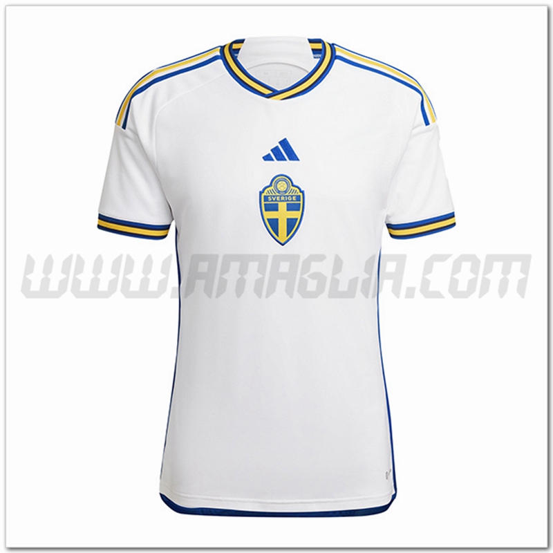 Nuovo Maglia Squadra Svezia Seconda 2022 2023