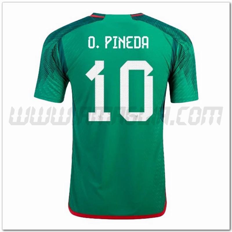 Prima Maglia O. PINEDA #10 Messico 2022 2023