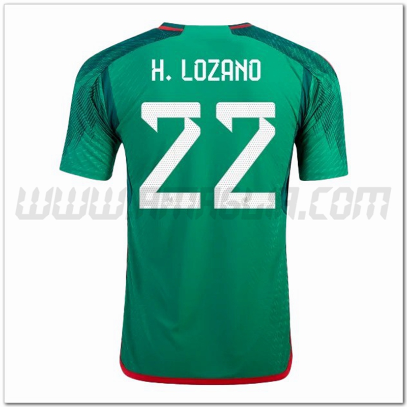 Prima Maglia H. LOZANO #22 Messico 2022 2023