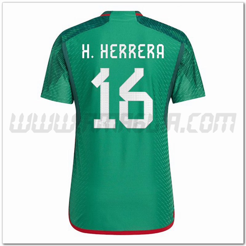Prima Maglia H. HERRERA #16 Messico 2022 2023