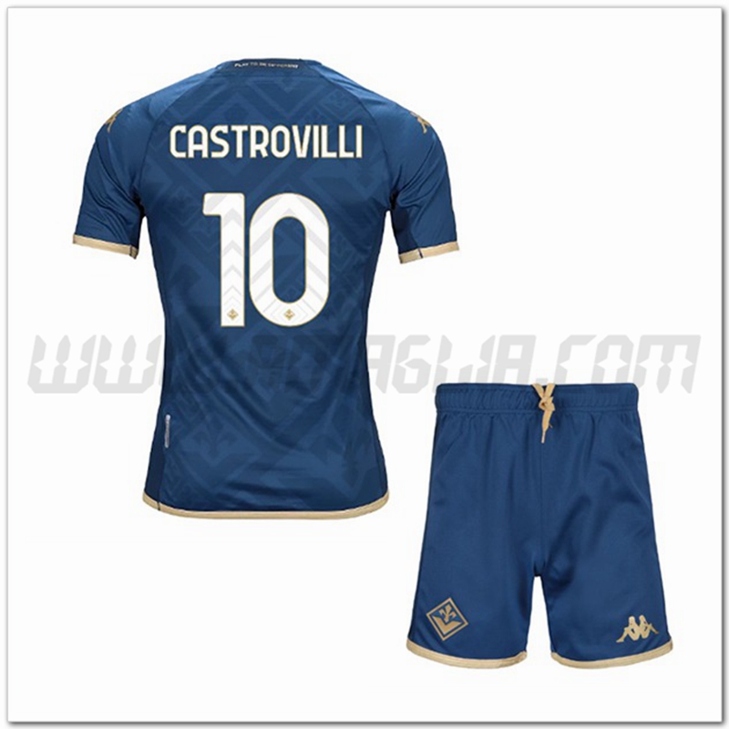 Kit Maglia CASTROVILLI #10 ACF Fiorentina Bambino Terza 2022 2023