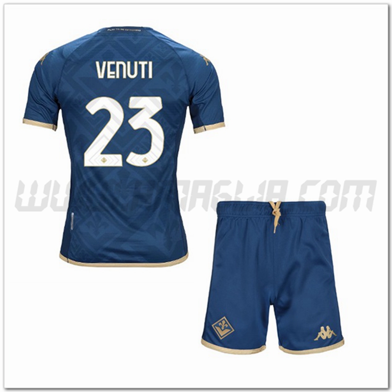 Kit Maglia VENUTI #23 ACF Fiorentina Bambino Terza 2022 2023