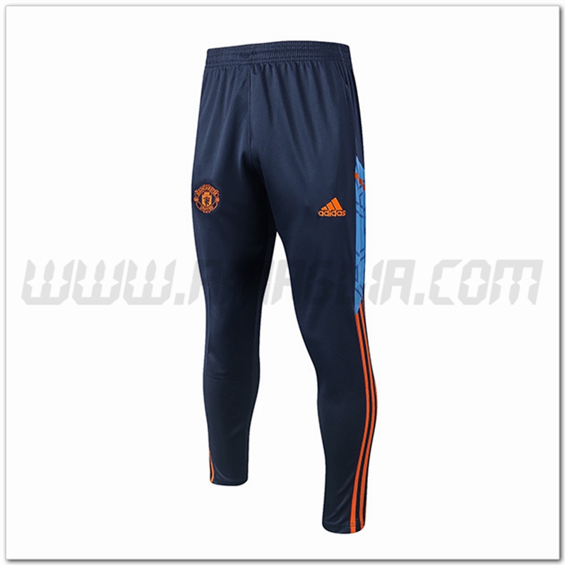 Pantaloni Allenamento Manchester United Blu Marino 2022 2023 -02
