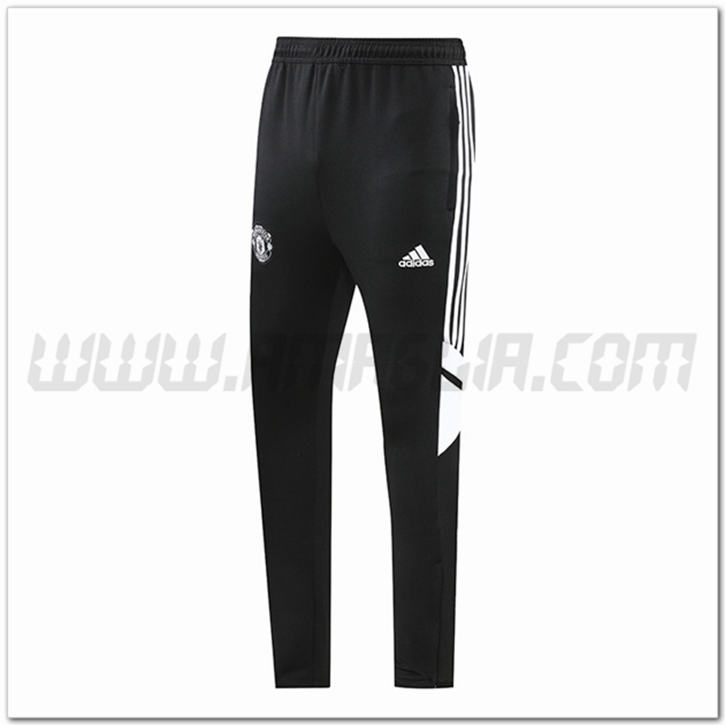 Pantaloni Allenamento Manchester United Nero 2022 2023 -06