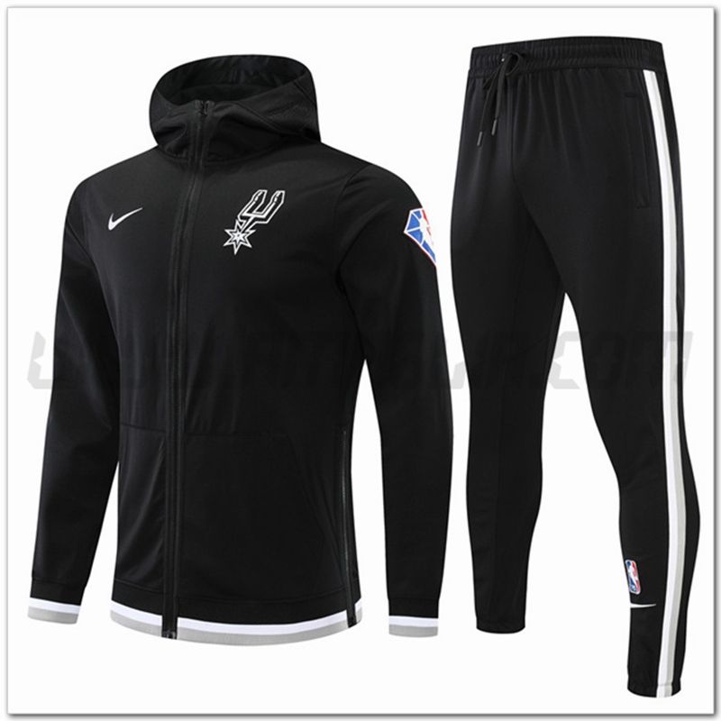 Tuta Allenamento San Antonio Spurs Nero 2022