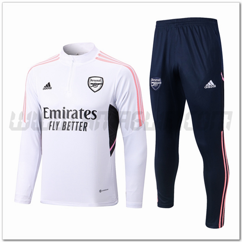 Tuta Allenamento Arsenal Bianco 2022 2023