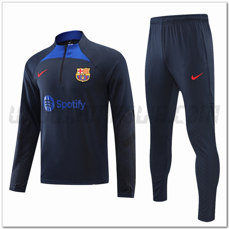 Tuta Allenamento FC Barcellona Blu Marino 2022 2023