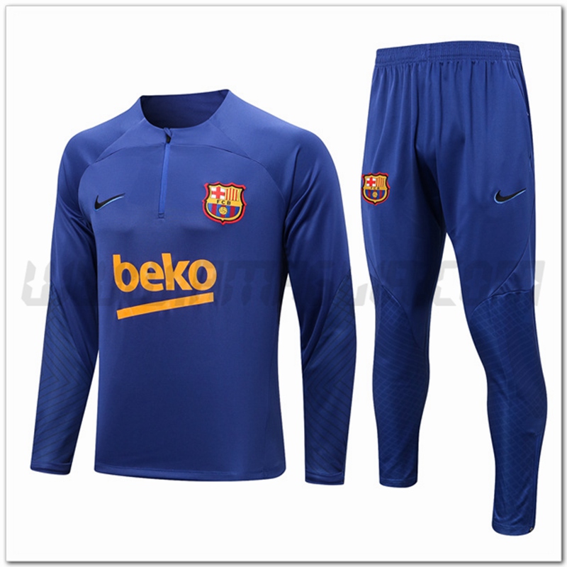Tuta Allenamento FC Barcellona Blu 2022 2023