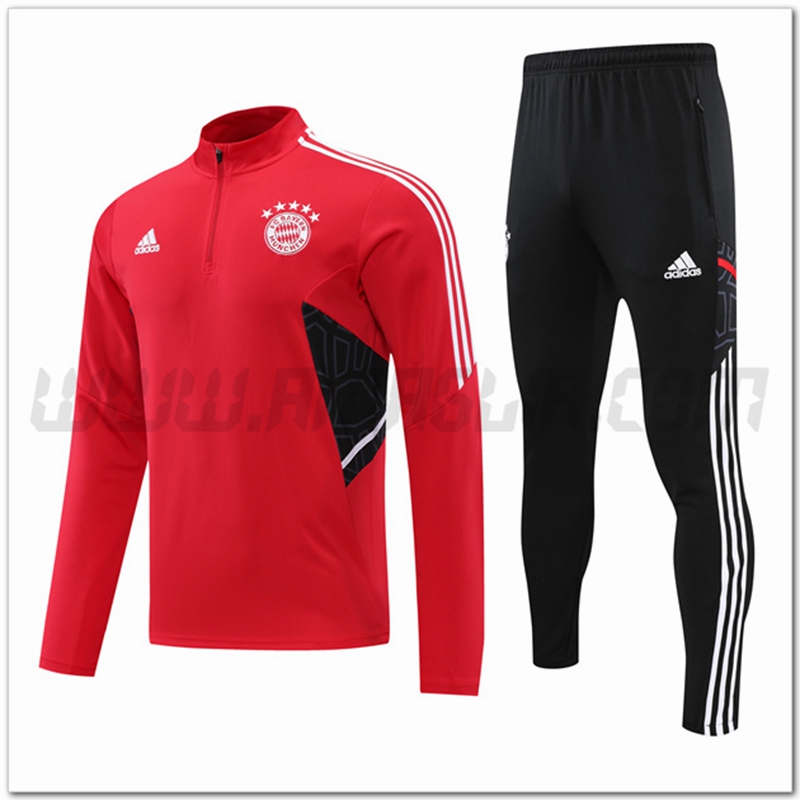Tuta Allenamento Bayern Monaco Rosso 2022 2023