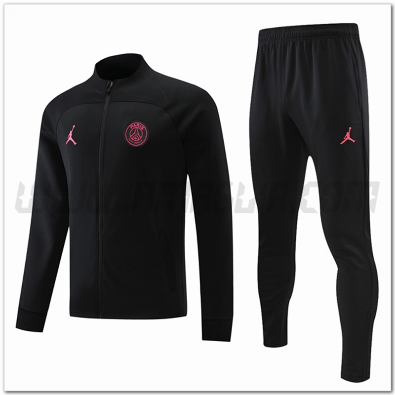 Tuta Giacca Allenamento Jordan PSG Nero 2022 2023