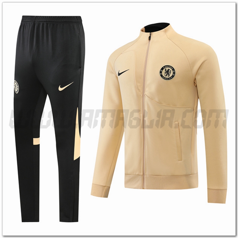 Tuta Giacca Allenamento FC Chelsea Giallo 2022 2023