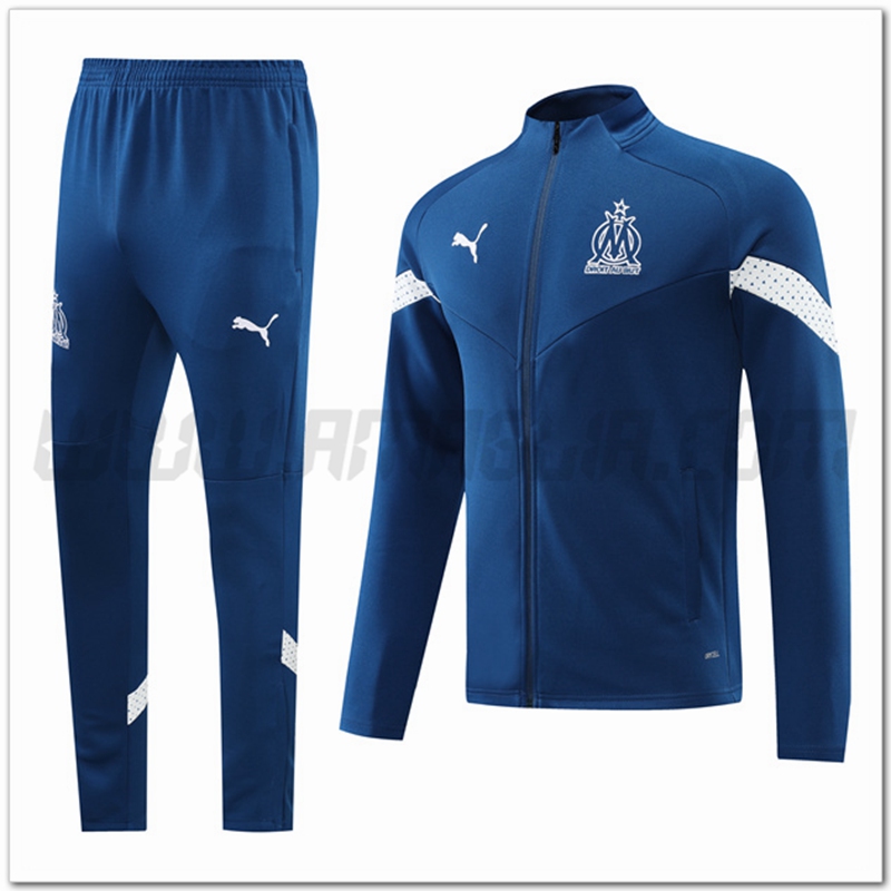 Tuta Giacca Allenamento Marsiglia OM Blu 2022 2023