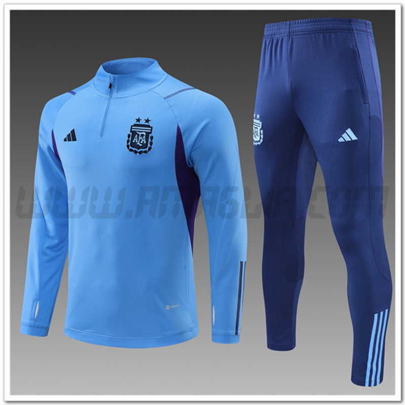 Tuta Allenamento Argentina Bambino Azzurro 2022 2023