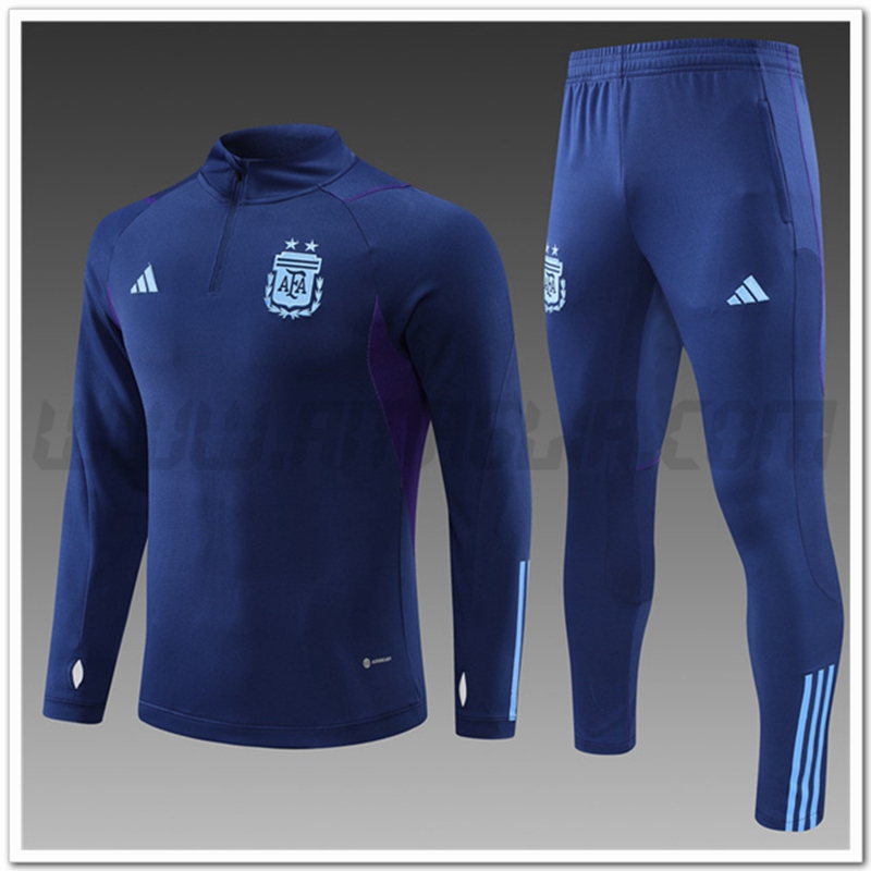 Tuta Allenamento Argentina Bambino Blu Marino 2022 2023
